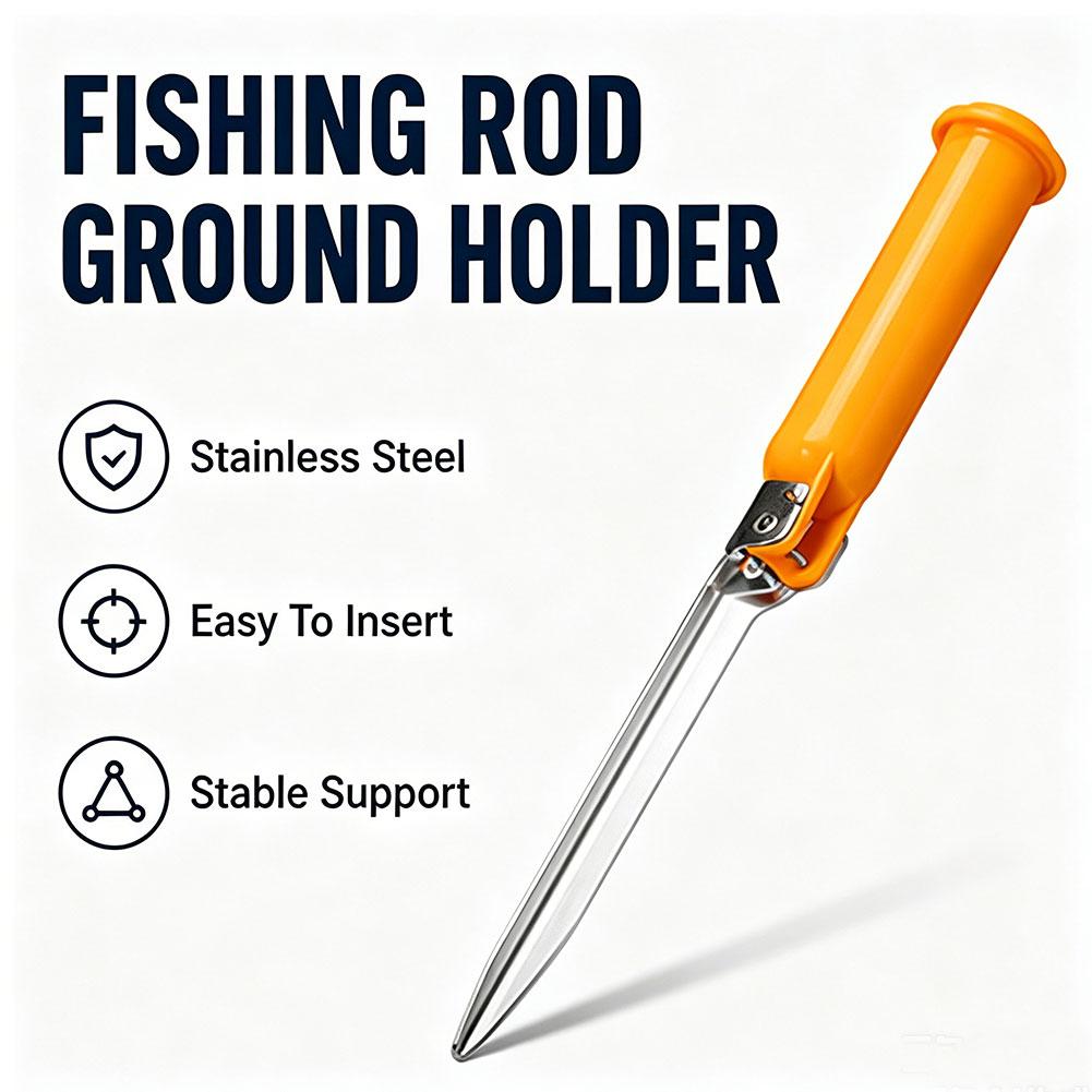 Fishing Kit Compact - Multifunktionaler, faltbarer Angelrutenhalter mit Aufbewahrungsdeckel –