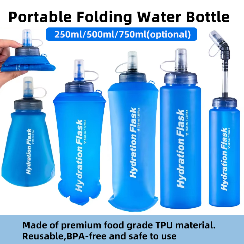 250 ml 500 ml 750 ml Tragbare  – Water Bag Collapsible Bewertung und Preis