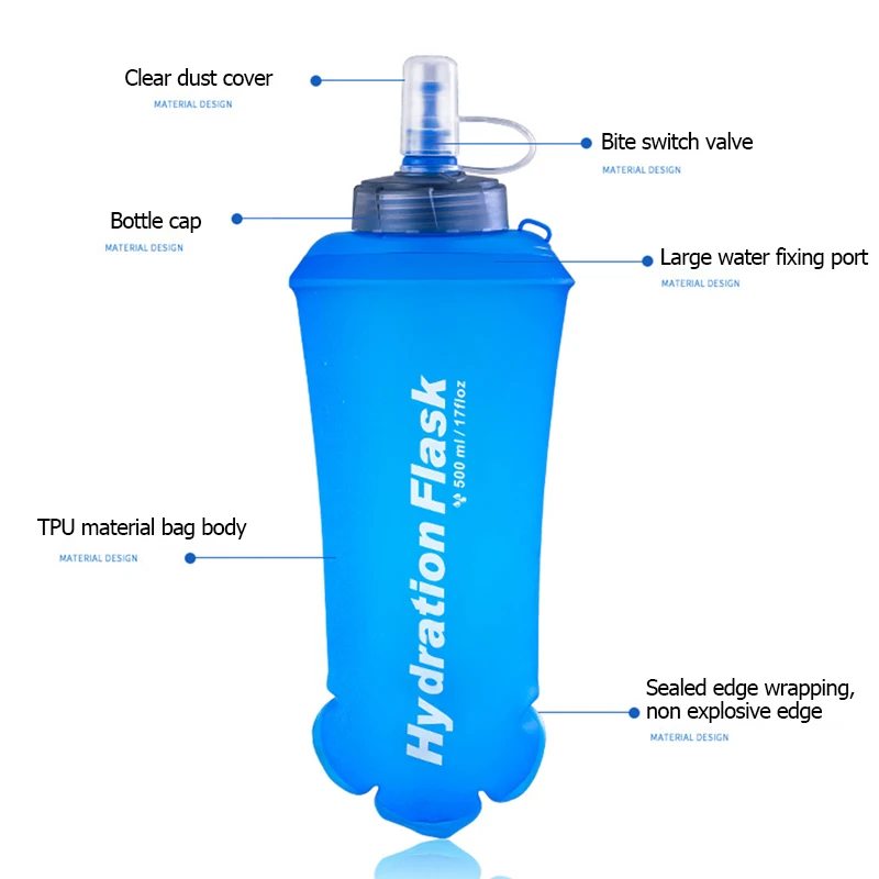 250 ml 500 ml 750 ml Tragbare  – Water Bag Collapsible Bewertung und Preis