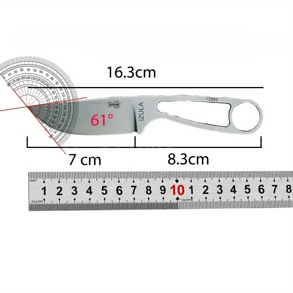 IZULA Hochfestes gerades Messe – Bushcraft Knife Fixed Bewertung und Preis